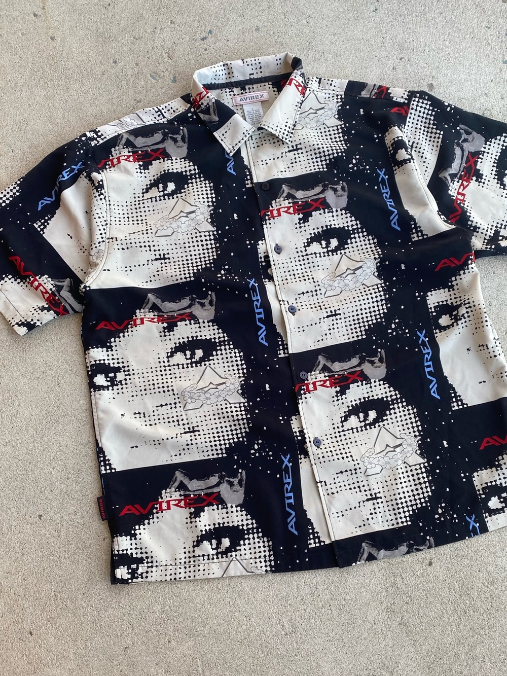 00s Y2k/Cyber Avirex Button Up Shirt - Picture 2 of 6